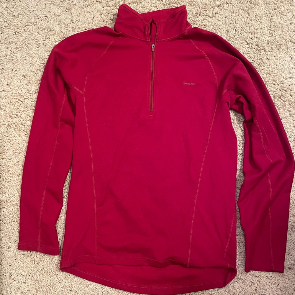 Patagonia zip neck - red medium